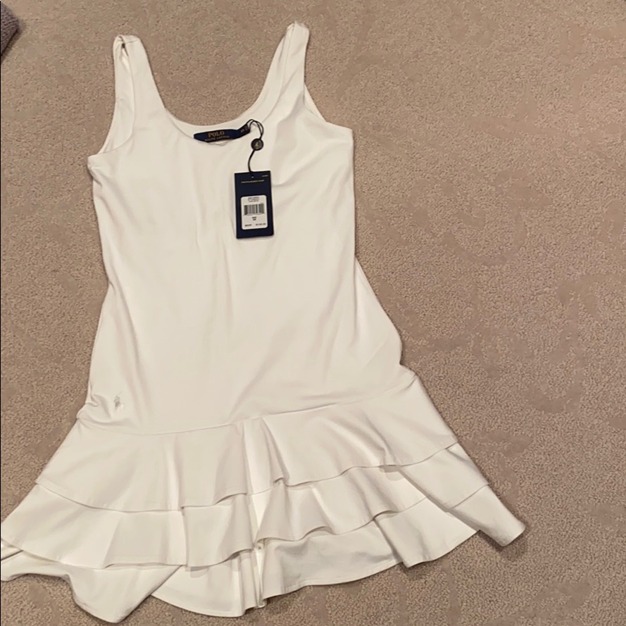 White Ralph Lauren Us Open Tennis Dress